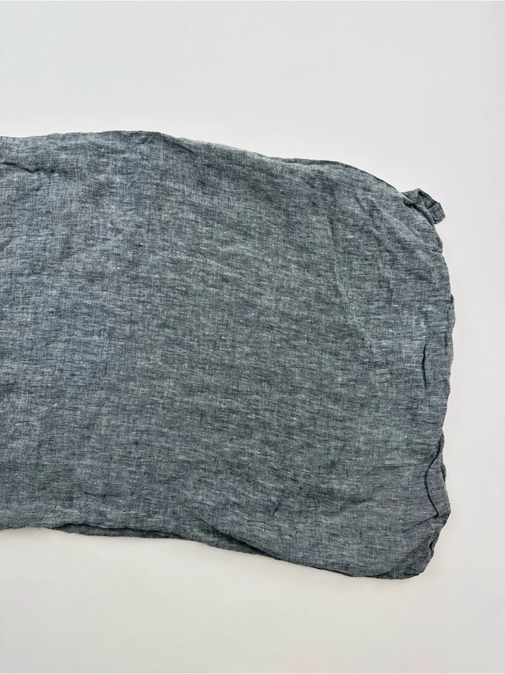 West Elm Black Linen King Size Pillow Case